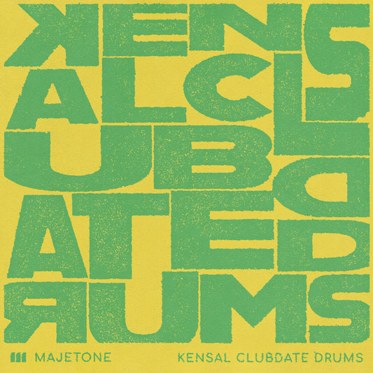 It features eight instruments centred around A 1964 Ludwig 'Clubdate' kit, 1938 Leedy Broadway Parallel snare, with boutique vellum heads, Vintage K Zildjian Cymbals recorded with Sticks, Teatowel muffling (ala Ringo, Keltner, Helm etc etc.) Metal Brushes, Nylon Brushes, Hotrods, Threaded Brushes, Mallets and Broomsticks. Then processed with an Akai tape machine and fuzz pedals for additional options. Kensal Clubdate can go from clean to gritty and anything in between.